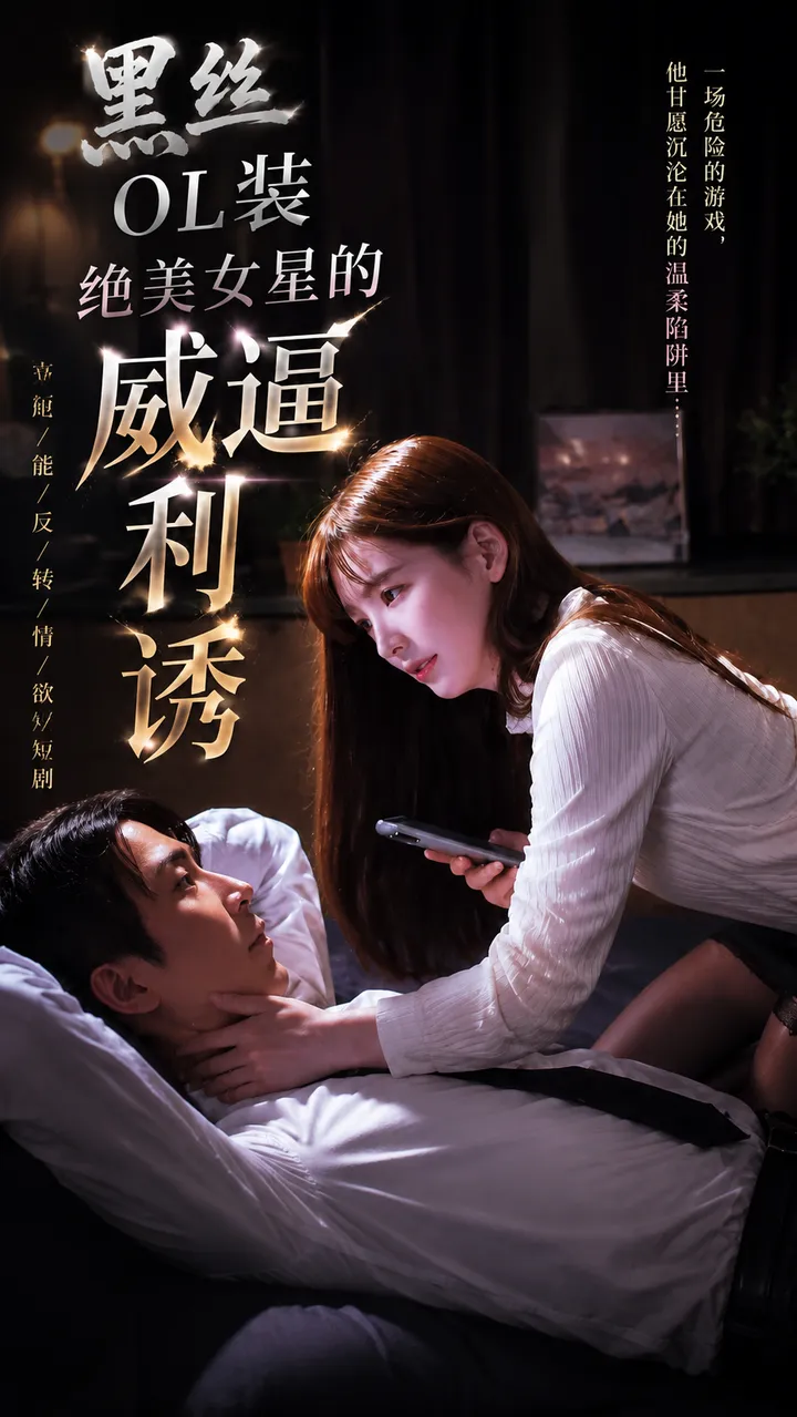 章若楠-黑丝OL装绝美女星捆绑胁迫女上激战!
