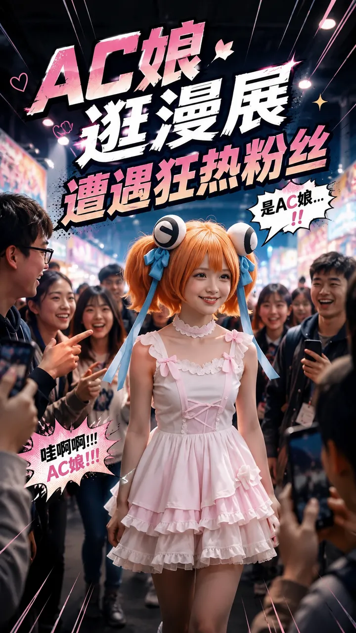 Ac娘陪伴之AC娘逛漫展遭遇狂热粉丝会发生什么